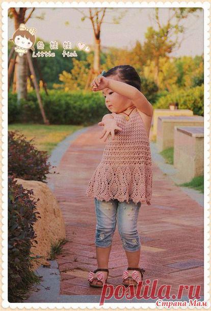 Сарафан-туничка с ананасами от китайских мастериц. - Страна Мам