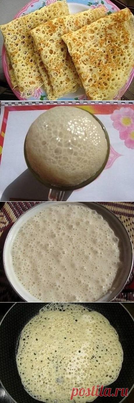 Ажурные блинчики как у бабушки