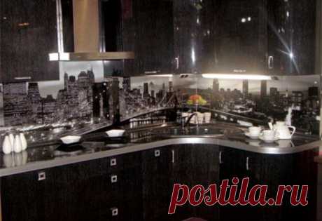 Стеклянные панели с принтами для кухни — Наши дома