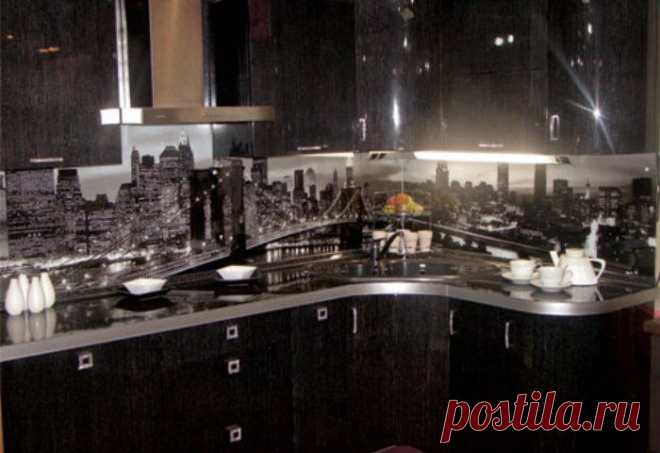 Стеклянные панели с принтами для кухни — Наши дома