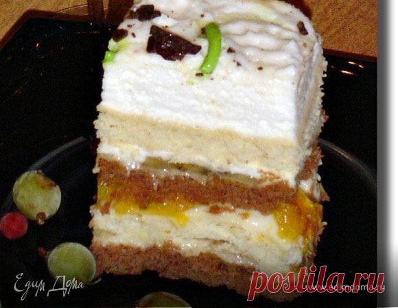 Медовик с апельсинами и бананами. Ингредиенты: мед, яйца куриные, сливочное масло | Официальный сайт кулинарных рецептов Юлии Высоцкой