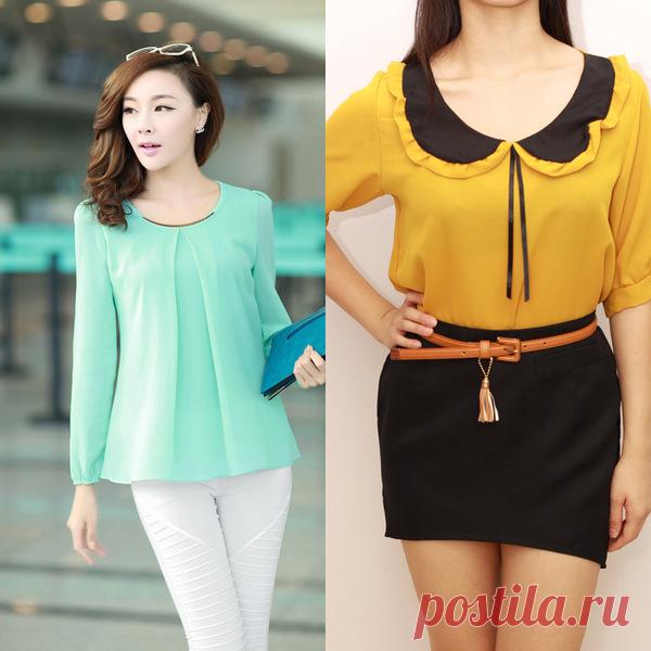 Модные шифоновые блузки на 2016 год: на фото модели и фасоны