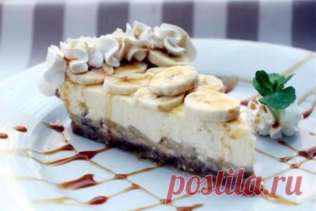 Банановый чизкейк с карамелью, рецепт — Вкусо.ру