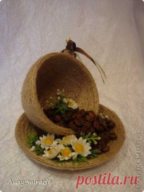 Кофейная чашка с ромашками | Страна Мастеров