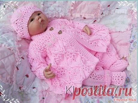 Жакет &quot;Цветочная фантазия&quot; для новорожденной девочки - Страна Мам