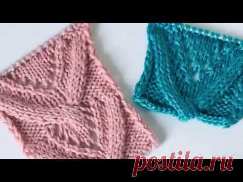 Узор спицами//Узор в копилку.