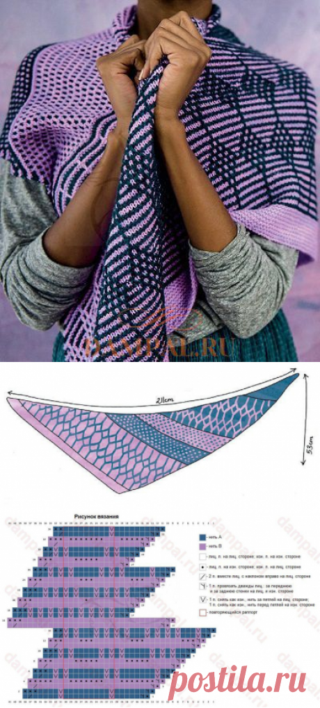 ТРЕУГОЛЬНАЯ ШАЛЬ «EPHEMERIS»