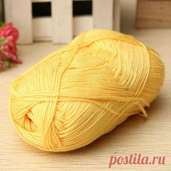 12Color Fingering Knitting Yarn Smooth Woolen Cotton Bamboo Yarn - US$3.86