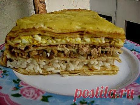 55. Курник блинный