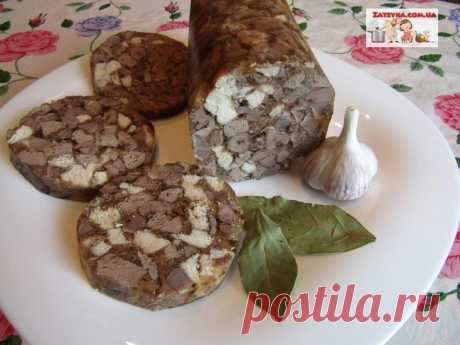 Зельц из куриных потрошков
