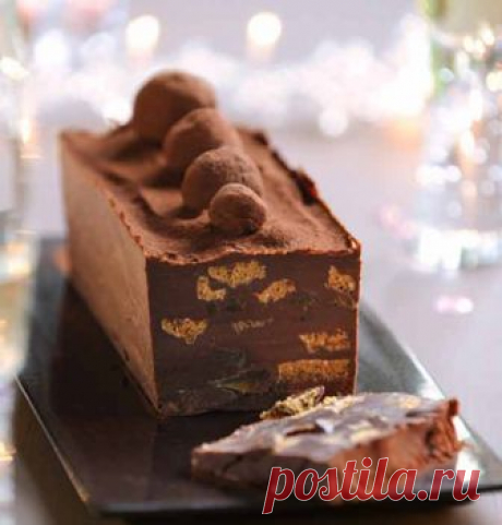 Recette Terrine de chocolat aux spéculos et aux oranges confites - Marie Claire