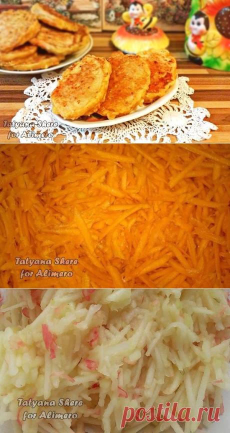 Морковно-яблочные оладьи