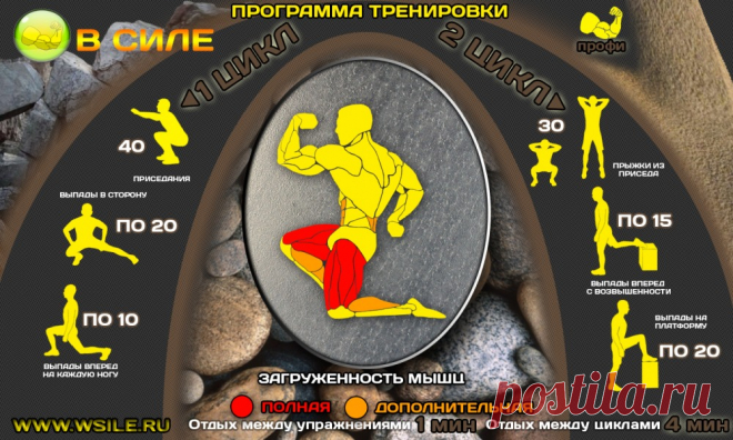 53 тренировочных программы для Начинающих, Продвинутых, Профессионалов и Мастеров от сайта WSILE.RU - WorkOut