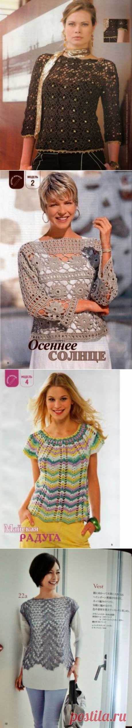 Для тех, кто вяжет крючком / Вязание крючком / Женская одежда крючком. Схемы.