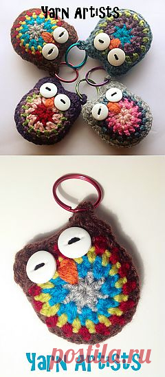 Ravelry: Сова брелок узор на Пряжа художников