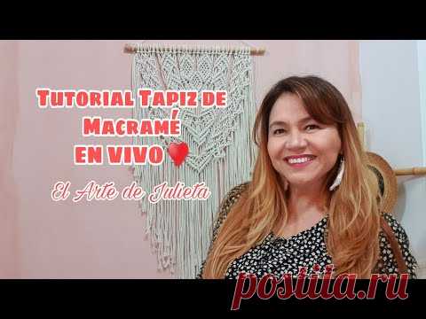 Tapiz De Macramé Tutorial En Vivo - YouTube