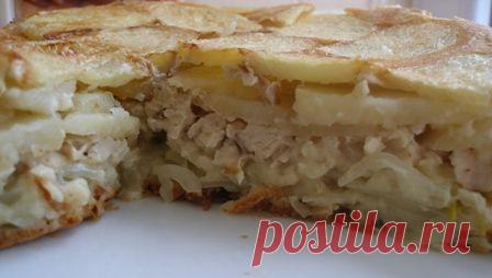 Простой сытный пирог на ужин - это потрясающе!