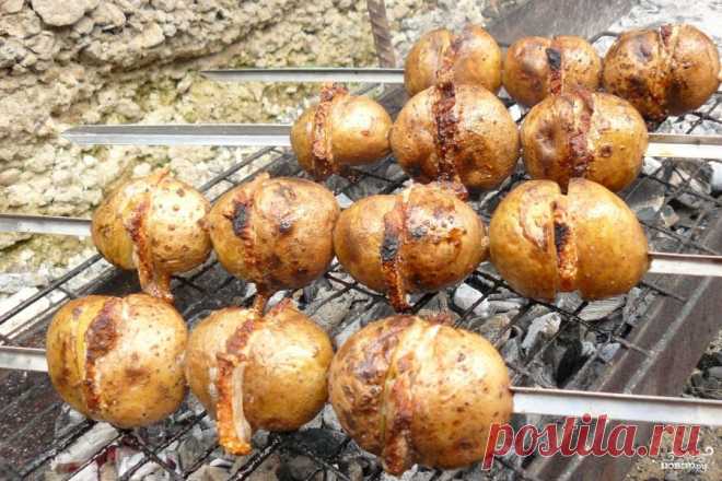 Шашлык из картофеля - кулинарный рецепт на Повар.ру