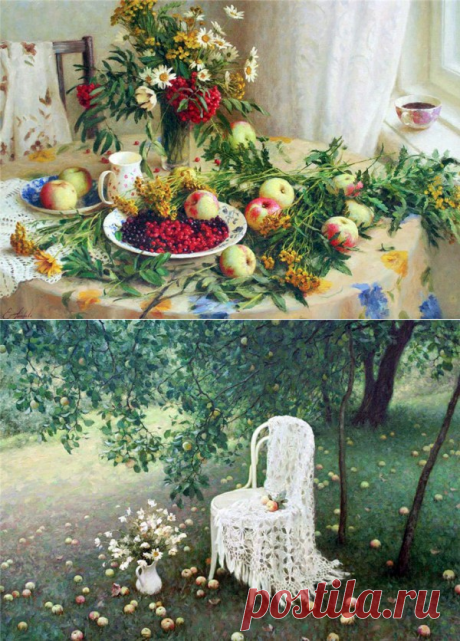 Очень русский натюрморт. Художник Елена Петрова