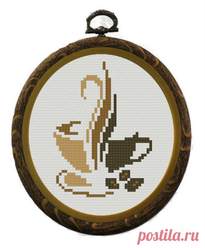 Coffee Cross Stitch Pattern Download Cross Stitch Pattern | Etsy