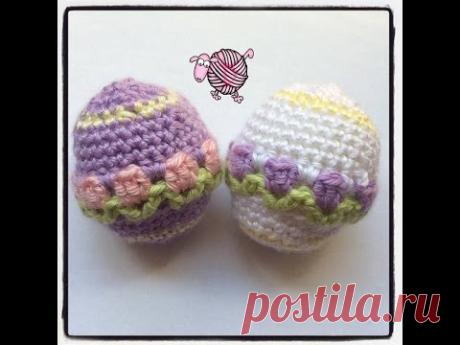 Crochet Easter Egg - Flowers