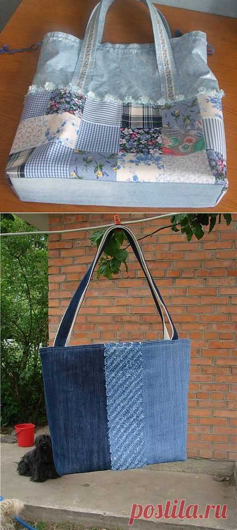 Джинсовые сумочки.