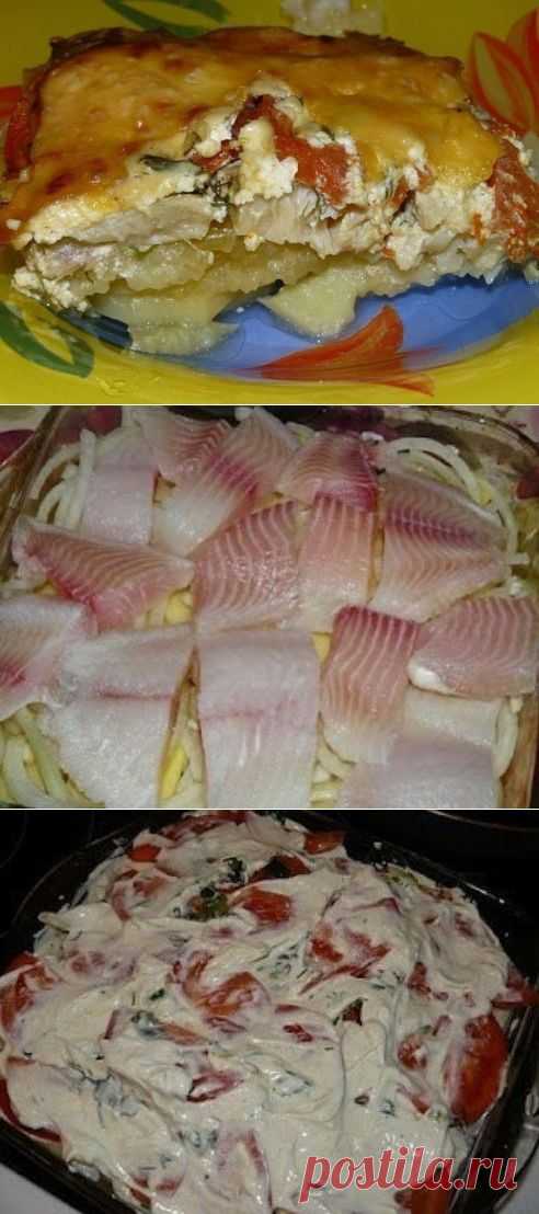 Обалденная вкусная запеканка картофельная с рыбкой | Готовим вместе