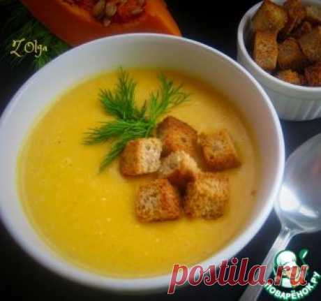 Суп-пюре с тыквой и плавленым сыром – кулинарный рецепт