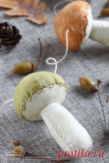 Как сшить грибочек / Mushroom tutorial - Вечерние посиделки