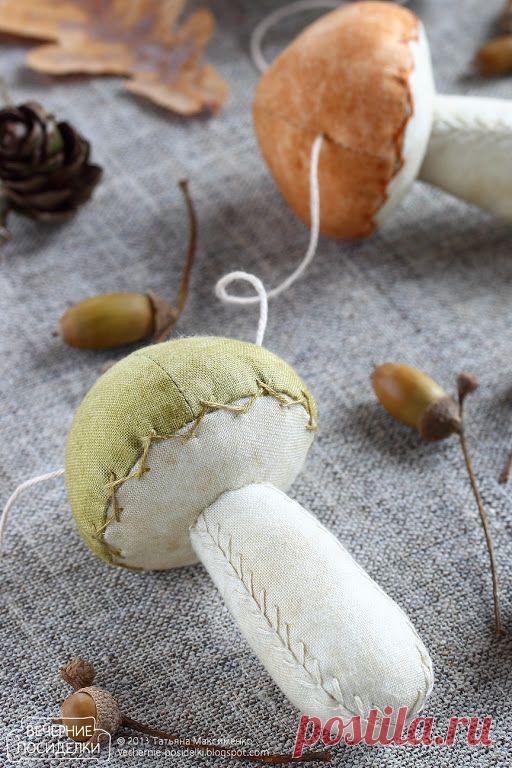 Как сшить грибочек / Mushroom tutorial - Вечерние посиделки