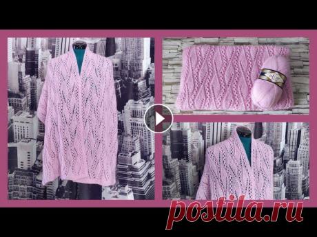 Ажурный палантин спицами из пряжи Alize Angora Real 40.МК. Пряжа: Alize Angora Real 40 Цвет: 27. 100гр.-480м. Расход: около 200гр. Размер 50см-180см. Спицы 4,0 мм. Схема: https://zen.yandex.ru/media/id/5caf6b5...
