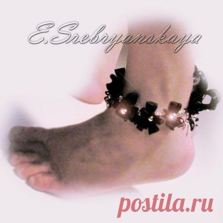 Браслет на ногу:
Комплект: «НОЧНЫЕ ФИАЛКИ»
Коллекция: «НОЧНОЙ ГОРОД»
арт: ESABnR-K0006-NIGHT CITY-NIGHT VIOLET-000004-2014
Elena Srebryanskaya / Елена Сребрянская / ES
Elf Silvery / ЭЛЬФ СЕРЕБРИСТЫЙ / ES