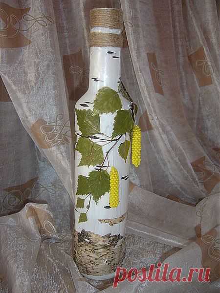 Декор бутылки.
