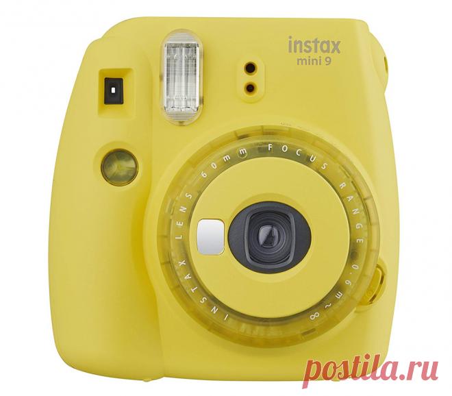 Фотоаппарат моментальной печати Fujifilm Instax MINI 9 Clear Yellow купить в наличии официального магазина по выгодной цене YARKIY.RU
