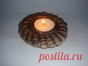 Подсвечник из соленого теста. МК..