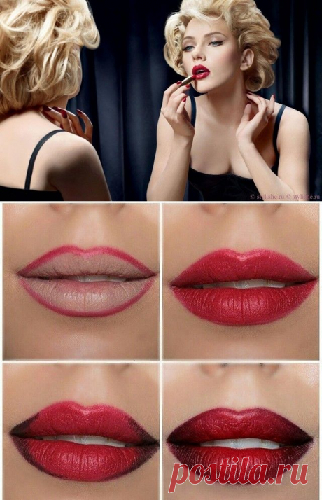 макияж губ