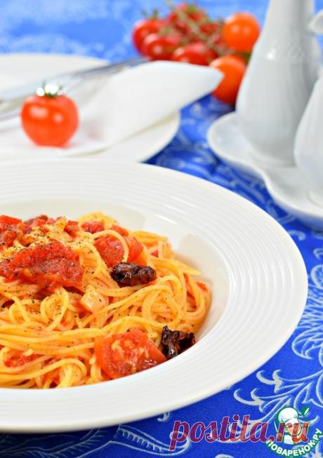 Спагетти с томатами за десять минут - кулинарный рецепт
