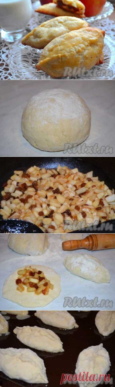Пирожки из творожного теста с яблоками и изюмом (рецепт с фото) | RUtxt.ru