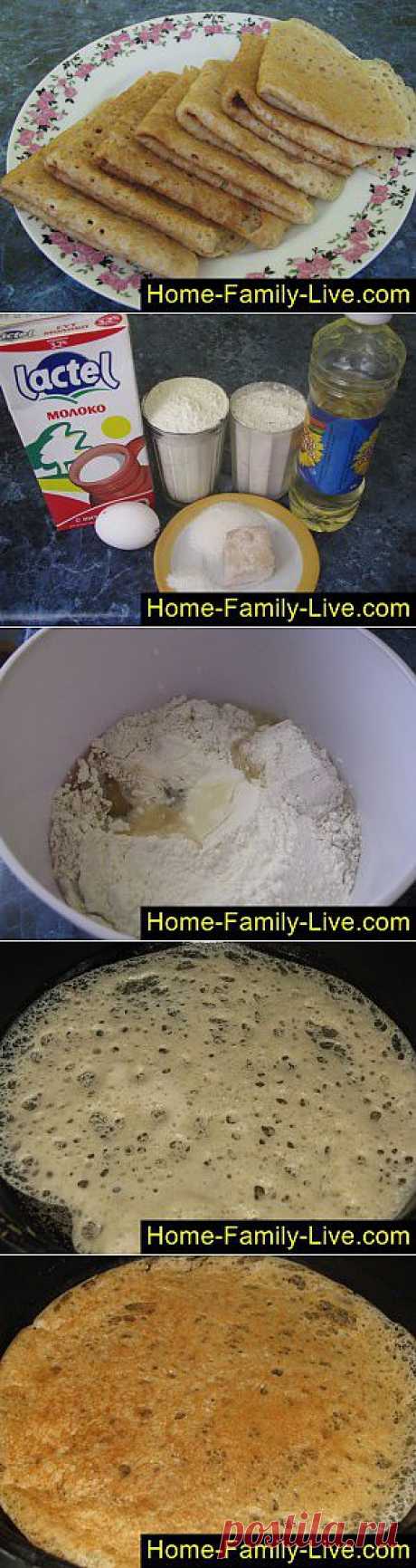 Кулинарные рецепты Блины из ржаной муки - пошаговый фоторецепт - ржаные блины