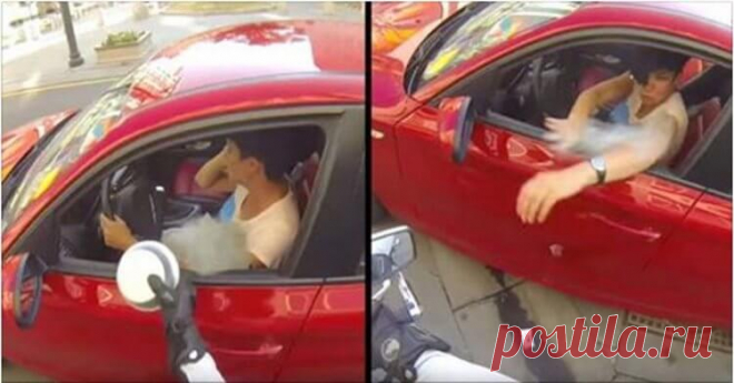 Она выбросила бутылку из окна автомобиля. Судьба моментально преподала нахалке урок! - Все самое интересное! В сети появилось видео, на котором неуловимая девушка на мотоцикле разъезжает по...