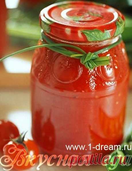 Помидоры в собственном соку на зиму - Вкусная еда
