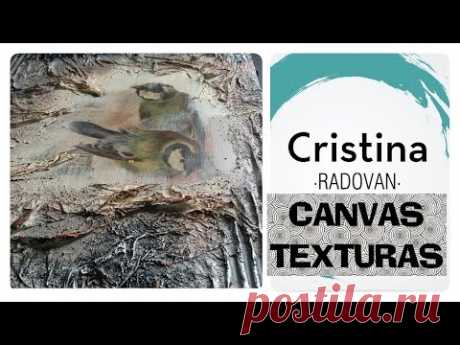 MIXED MEDIA PARA PRINCIPIANTES.TEXTURAS EN CANVAS FÁCIL