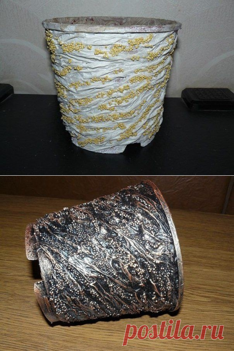 Декор горшочков