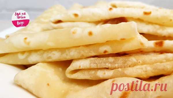 Отличный быстрый способ приготовить самый тонкий и вкусный лаваш на сковороде | Еда на любой вкус Лаваш в домашних условиях можно приготовить быстро и на сковороде, к тому же это очень просто! Я нашла способ, как сделать его максимально тонким, вкусным и мягким. Делюсь с вами! Набор ингредиентов