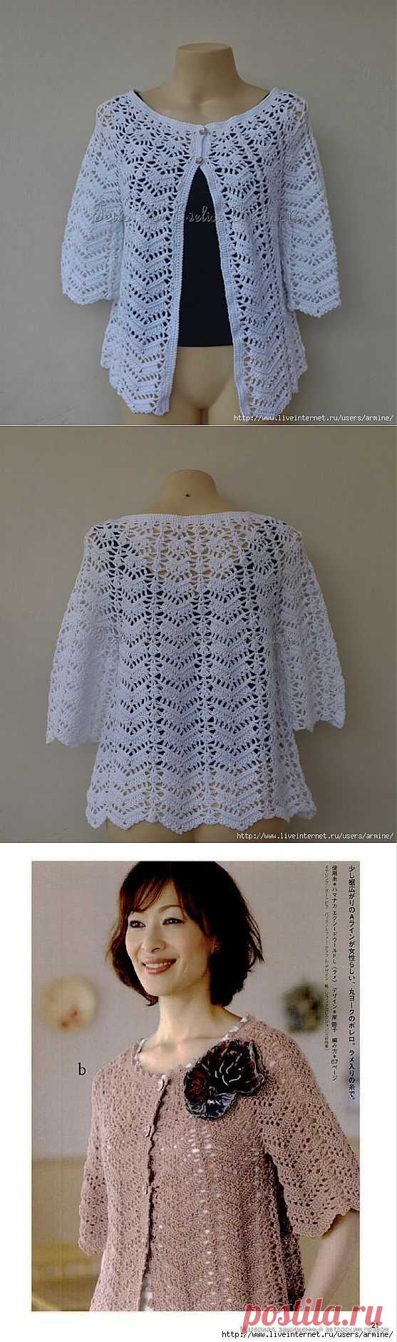 НЕЖНЫЙ ТОП КРЮЧКОМ.