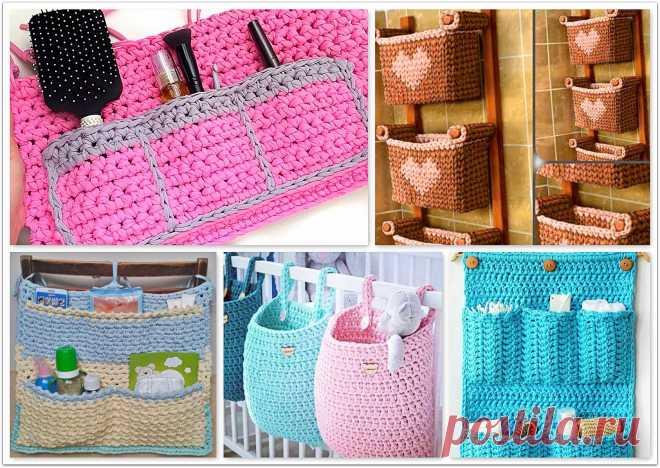 Что можно связать из трикотажной пряжи: 10 идей для уюта в доме | Paradosik_Handmade | Яндекс Дзен