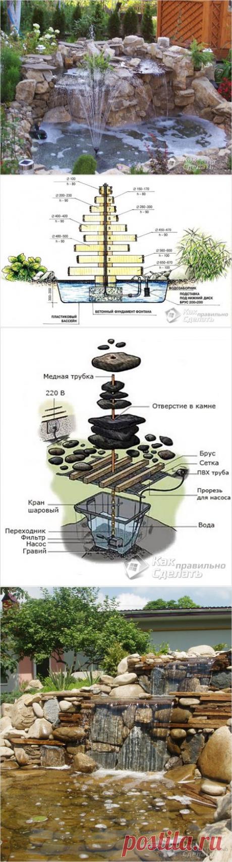 Как сделать фонтан своими руками - делаем фонтан