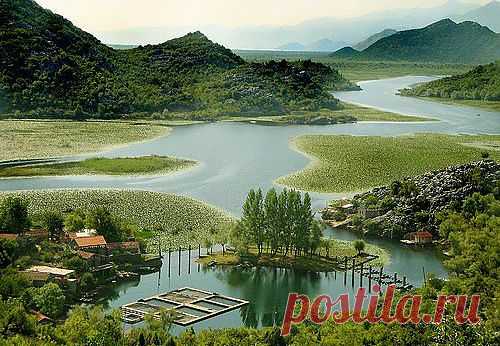 Озеро Skadar, Cetinje, Черногория