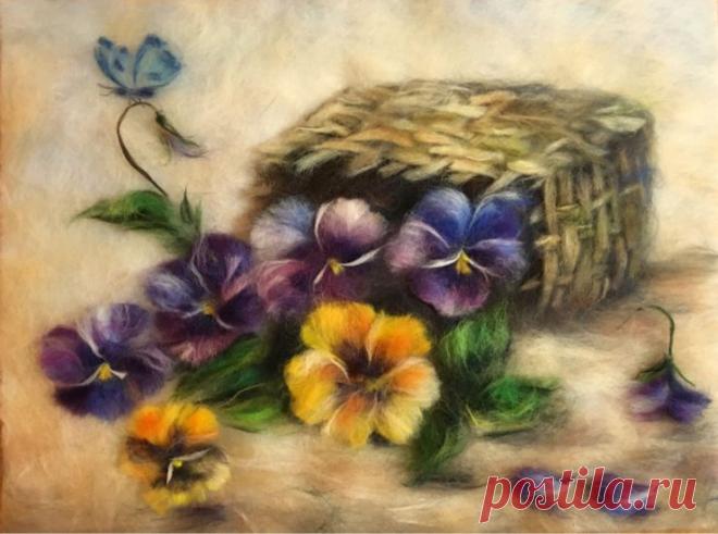 Картины из шерсти: мастер-класс по 