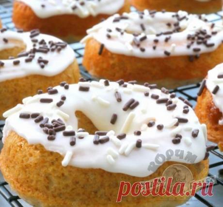 ПОНЧИКИ СО СМЕТАННОЙ ГЛАЗУРЬЮ